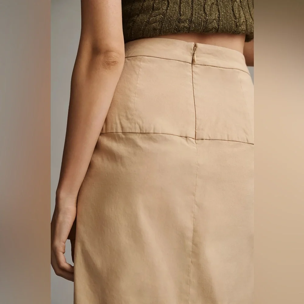 NWT Anthropologie Tan Pencil Skirt - size 12 - Picture 3 of 12